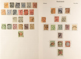 1891 - 1940 FINE USED COLLECTION Of Fine / Very Fine Stamps With Many Cds Postmarks Presented On Pages We See 1891-94/18 - Other & Unclassified