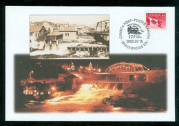 BRACEBRIDGE, ON; Chutes, électricité Production Electricity, Falls; Timbre Scott # 1695 Stamp; Enveloppe Souvenir (9966) - Brieven En Documenten