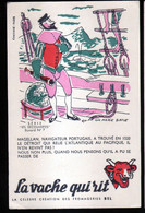 Buvard La Vache Qui Rit, Les Decouvertes N°7 Magellan, Illustrateur: Luc Marie Bayle - Alimentaire