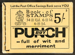 BOOKLET. 1932 5s Buff Cover ('PUNCH' Cover Advert) Edition 3, SG BB34, Very Fine And Rare.Â  - Unclassified