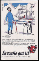 Buvard La Vache Qui Rit, Les Decouvertes N°6 Jean Charcot, Pole Nord, Illustrateur: Luc Marie Bayle - Alimentaire