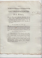 Lettres Patentes Du Roi 1790-Relatif Aux Droits De Propriété - Documenti Storici