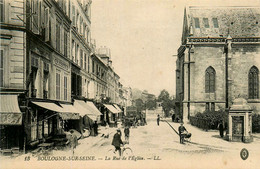 Boulogne Sur Seine * La Rue De L'église * Café Débit De Tabac Tabacs - Boulogne Billancourt