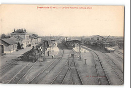 CPA 28 Courtalain La Gare, Vue Prise Au Nord Ouest Train - Courtalain