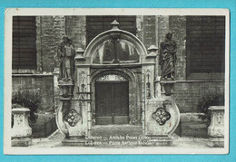 * Lokeren (Waasland - Oost Vlaanderen) * (Véritable Photographie Lits) Antieke Poort 1695, Porte Antique, Statue, Old - Lokeren