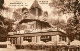 Paris * Exposition Coloniale 1931 * Brasserie Restaurant LA TERRASSE * Route De Ceinture Du Lac , BEILLARD Propriétaire - Exhibitions