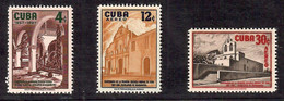 Cuba 1957 Cent. Of The 1st Cuban Normal Schooh 3V MNH - Ongebruikt