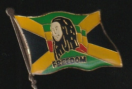 74386-Pin's.Bob Marley, Né Le 6 Février 1945 à Nine Miles. Jamaïque.Reggae - Musique
