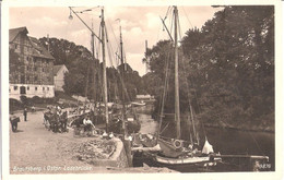 BRAUNSBERG Ostpreußen Braniewo Ladebrücke ...smühle GmbH Belebt Segelboot Berta Gelaufen 21.6.1942 - Ostpreussen