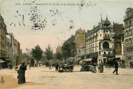 Paris * 9ème * Le Boulevard De Clichy Et Le Moulin Rouge * Marché Foire - Arrondissement: 09