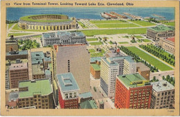 Etats Unis  -  Cleveland - Ohio -  Views From   Terminal  Tower , Looking Toward Lake   Erie - Cleveland