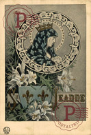SAINTE STE  JEANNE   (époque Médiévale)  DECOR ART NOUVEAU   Illustrateur ILLUSTRATION - 1900-1949
