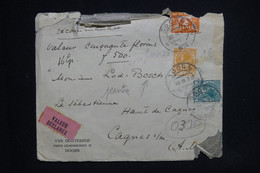PAYS BAS - Enveloppe En Recommandé VD De Doorn Pour La France En 1932  - L 124065 - Brieven En Documenten