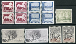 SWEDEN 1973 Definitive  With Normal And Fluorescent Papers  MNH / **.  Michel 799-803 - Ongebruikt