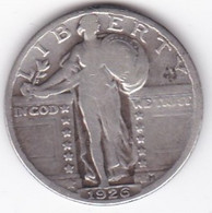 Etats Unis . Quarter Dollar Standing Liberty 1926 , En Argent - 1916-1930: Standing Liberty (Libertà In Piedi)