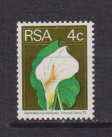 SOUTH AFRICA - 1974 Definitive Flower 4c Never Hinged Mint - Neufs