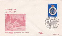 Enveloppe FDC 1569 Touring Club Gent Moto - 1971-80