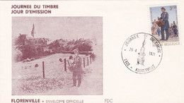 Enveloppe FDC 1577 Messager Des Postes Florenville - 1971-80
