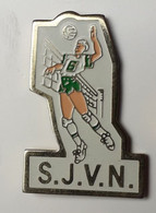 AN396 Pin's Volley Volleyball S.J.V.N  Achat Immédiat - Voleibol