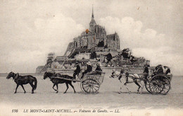 ATTELAGE AU MONT SAINT MICHEL, VOITURES DE GENETS  REF 2244 - Attelages