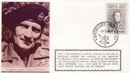 Enveloppe FDC 1627 Libération De La Belgique Guerre War Field Marchal Sir Bernard Montgomery - 1971-80