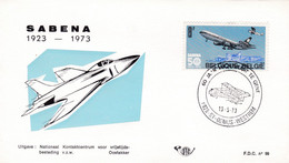 Enveloppe FDC 1675 Aviation Avion Aircraft Airplane Sabena St-Denijs-Westrem - 1971-80