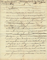 1770 LETTRE COMMERCE NEGOCE NAVIGATION  BOIS DOUELLES TONNEAUX Par  Combe Bardon Montpellier =>Lejeans Frères Marseille - ... - 1799