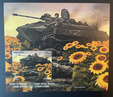 Sierra Leone 2022 Mi. ? IMPERF ND Ukraine War Russian Invasion Sunflowers Tank Char Boris Groh S/S - Ukraine