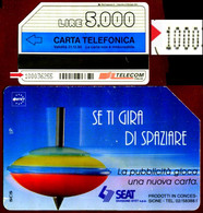 G 332 C&C 2434 SCHEDA TELEFONICA USATA SPAZIARE VARIANTE OCR INIZIA CON 1 2^A QUALITA' - Fouten & Varianten