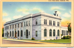 Wisconsin Oshkosh Post Office Curteich - Oshkosh