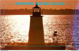 Rhode Island Newport Goat Island Lighthouse - Newport