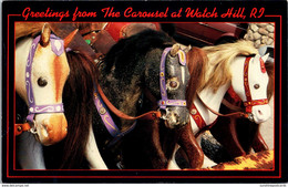 Rhode Island Watchhill Greetings From The Carousel - Other & Unclassified