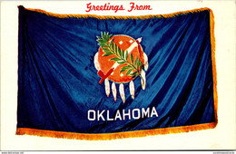 Oklahoma Greetings With Official State Flag - Altri & Non Classificati