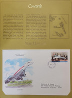 SO) 1978 NEW HEBRIDES, CONCORDE, TO COMMEMORATE CONCORDE'S COMMERCIAL AVIATION SERVICE TO THE STATES, MNH - Autres & Non Classés