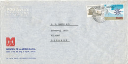 Portugal Air Mail Cover Sent To Denmark - Storia Postale