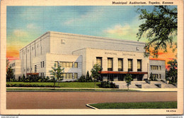 Kansas Topeka Municipal Auditorium Curteich - Topeka