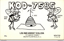 QSL Card KOD-7585 Lou And Harriet Scalera South Plainfield New Jersey - Radio-amateur