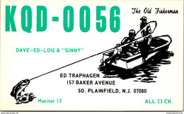 QSL Card KQD-0056 Ed Traphagen South Plainfield New Jersey - Radio-amateur