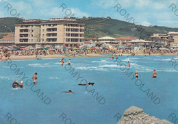 CARTOLINA  PORTO S.GIORGIO,FERMO,MARCHE,SPIAGGIA,MARE,SOLE,VACANZA,ESTATE,BARCHE A VELA,BELLA ITALIA,VIAGGIATA 1975 - Fermo