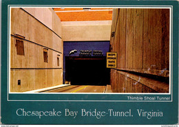 Virginia Chesapeake Bay Bridge Thimble Shoal Tunnel Leaving Norfolk - Chesapeake