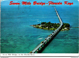Florida Keys Seven Mile Bridge Over Pigeon Key 1975 - Key West & The Keys