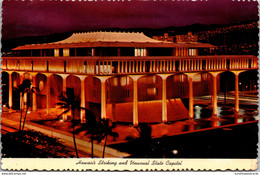 Hawaii Honolulu State Capitol Building At Night - Honolulu