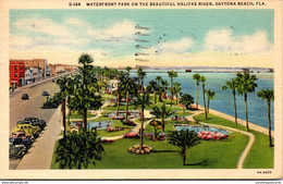Florida Daytona Beach Waterfront Park On Halifax River 1939 Curteich - Daytona