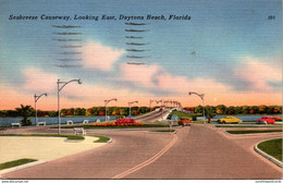 Florida Daytona Beach Seabreeze Causeway Looking East 1956 - Daytona
