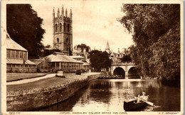 34643 - Großbritannien - Oxford , Magdalen College Bridge And Canal - Gelaufen 1948 - Oxford