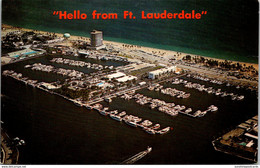 Florida Hello From Fort Lauderdale Aerial View Bahia Mar Yacht Basin - Fort Lauderdale