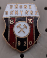 Football Club SK Pecsi Banyasz 1912 Hungary Vintage Enamel Badge  Pin - Football