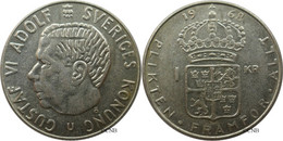 Suède - Royaume - Gustave VI Adolphe - 1 Krona 1968 U - TTB+/AU50 - Mon5007 - Schweden