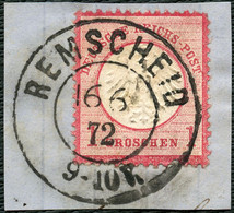 PREUSSEN K2 REMSCHEID AUF DR 4, BRIEFSTÜCK, CV 13,- - Used Stamps