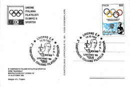 ITALIA ITALY - 1995 LIVORNO NEDO NADI Olimpionico 6 Medaglie Oro SCHERMA Olimpiadi Stoccolma 1912 Anversa 1920 - 7801 - Zomer 1920: Antwerpen